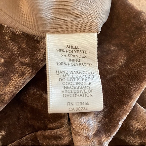 Design Lab Halter Dress, Crushed Velvet, A-line Style, Champagne Colour, (US S) - Picture 8 of 9